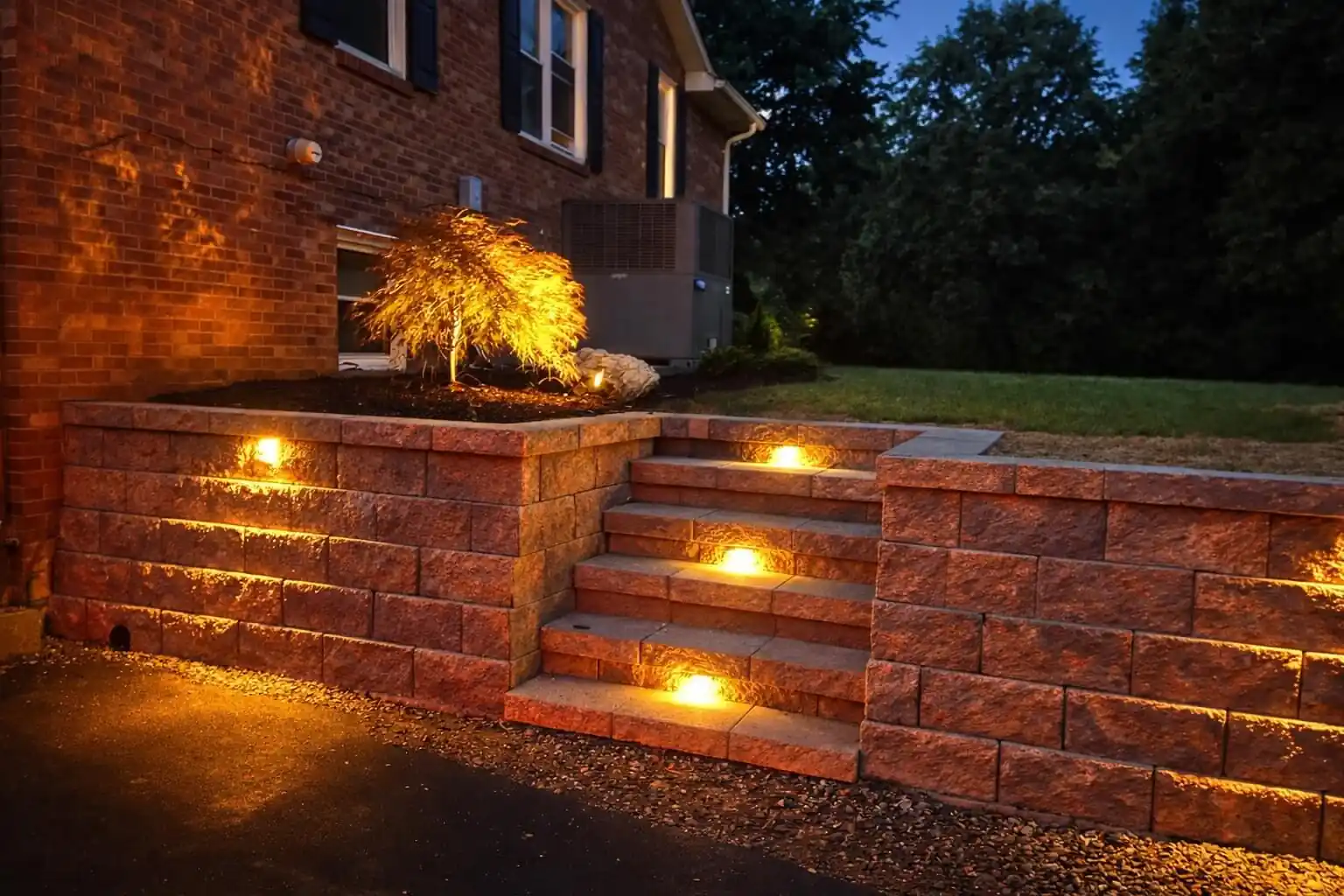 Landscape uplighting Greensboro NC